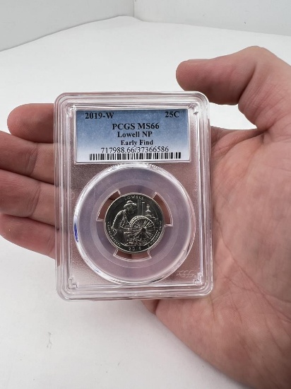 2019 W US Quarter Lowell Massachusetts Coin