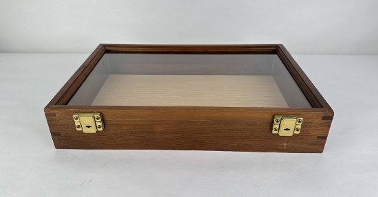 Wood Table Top Display Case