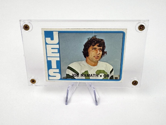 1972 Topps Joe Namath 100 NFL Football Card