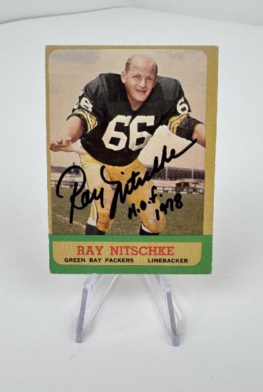 1963 Topps Ray Nitschke 96 Rookie Football Card