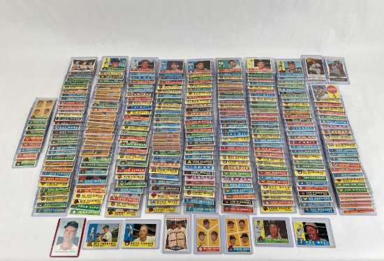 Large Collection Of 1960 Topps Baseball Cards