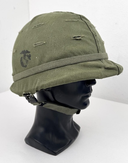 WW2 US Marine Corps M1 Front Seam Helmet