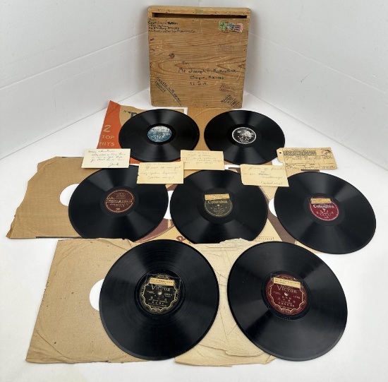 Collection Of Antique Japanese 78 RPM Records