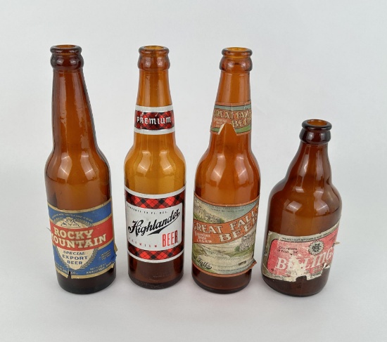Collection of Montana Beer Bottles