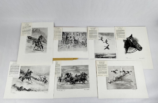 Collection Of Assorted Etchings