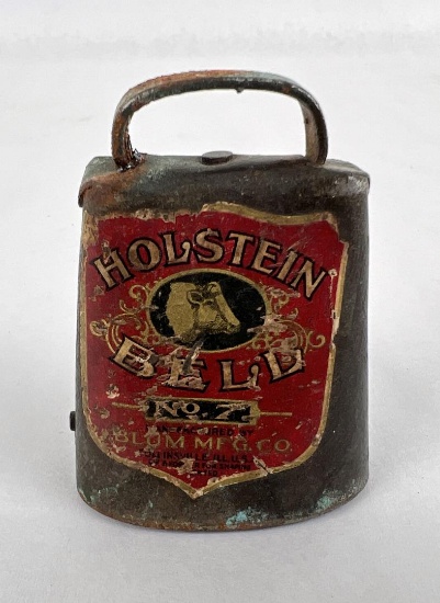 Antique Cow Bell Holstein Number 7