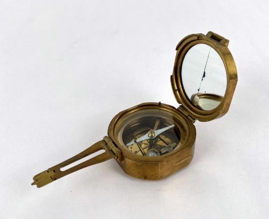 Stanley London Natural Sine Brass Nautical Compass