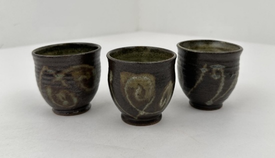 Frances Senska Montana Studio Pottery Tea Cups