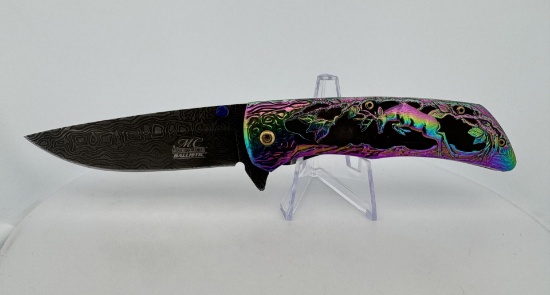 Masters Collection Damascus Pocket Knife