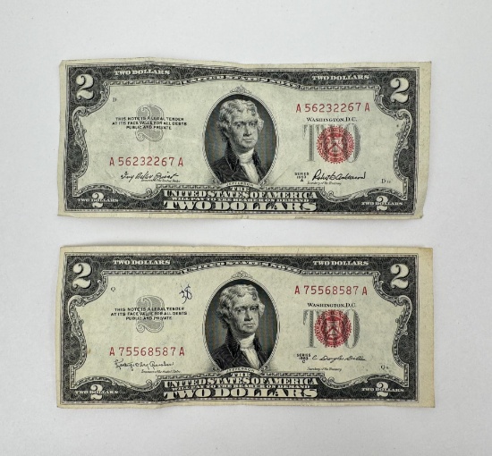 1952 $2 Red Seal Notes