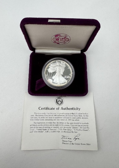 1986 Silver Eagle 1 Dollar Proof Coin