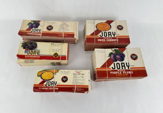 Collection of Antique Jory Fruit Labels