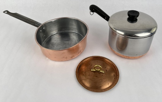 Copper Clad Pots With Lids