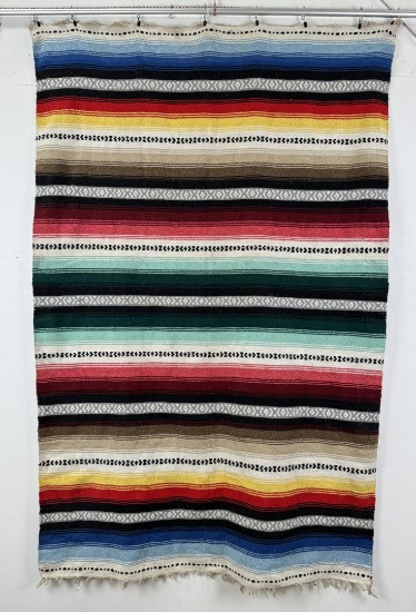 Mexican Serape Saltillo Blanket