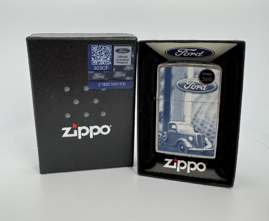 Ford Zippo Lighter New in Box