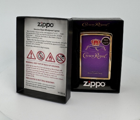 Crown Royal Zippo Lighter New in Box