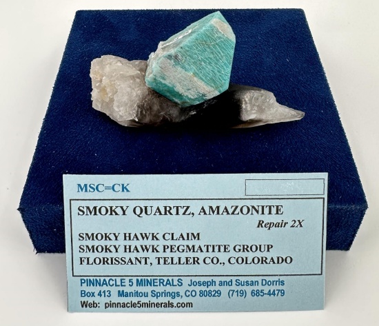 Smoky Quartz Amazonite Specimen Colorado
