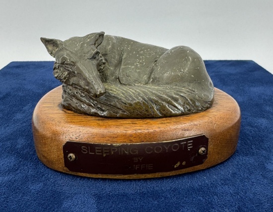 Robert Duffie Sleeping Coyote Bronze