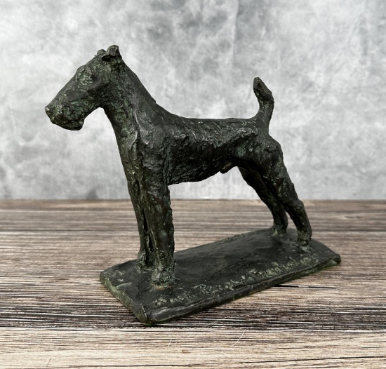 Paul Petrovich Troubetzkoy Terrier Dog Bronze