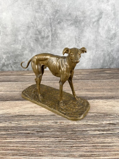Pierre Jules (PJ) Mene Greyhound Dog Bronze