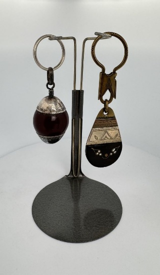 African Mixed Metal Keychains