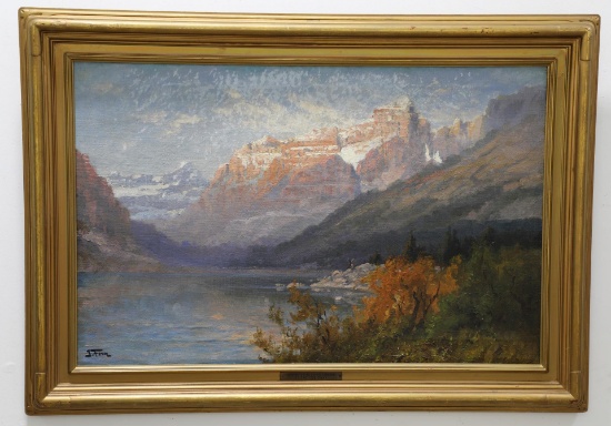 John Fery Glacier Park Montana Oil Painting