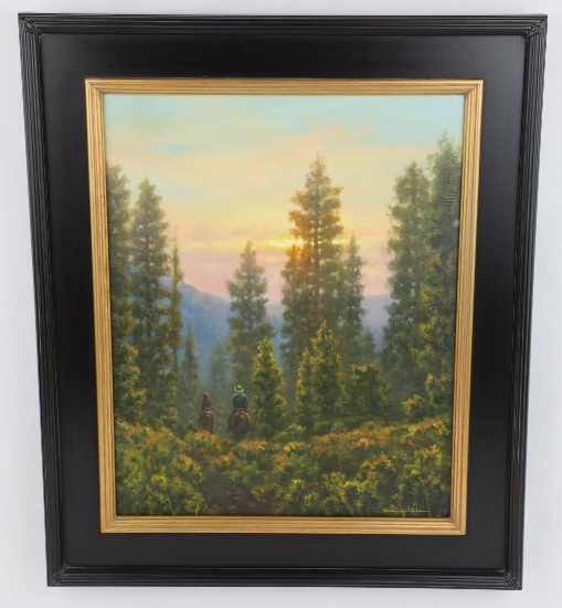 Brooke Wetzel Montana Oil on Canvas Painting