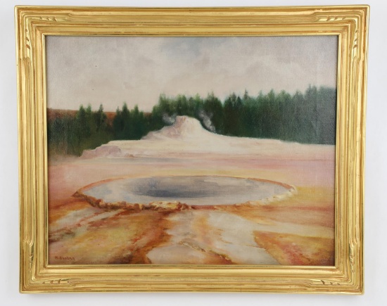 William Louis Sonntag Sr Yellowstone Park Painting