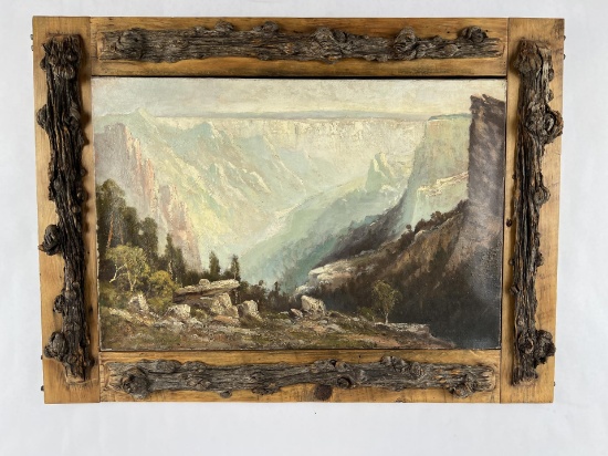 Grand Canyon of the Yellowstone Park Oil Painting
