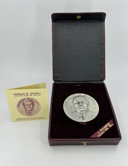 Charles M. Russell Centennial Medallion Sterling