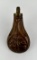 Antique Civil War Era Brass Copper Powder Flask