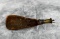 Antique Leather Powder Flask Shot Bag
