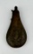 Antique Civil War Era Brass Powder Flask