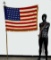 WW2 48 Star US American Flag Battle Carried