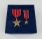 WW2 Bronze Star Medal and Mini Medal Set