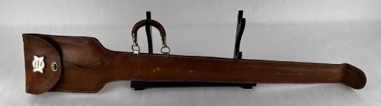 Antique Tooled Leather Mason Sword Case