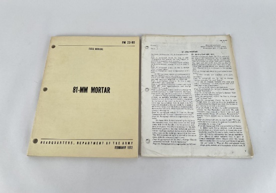 FM 23-90 Field Manual 81 MM Mortar