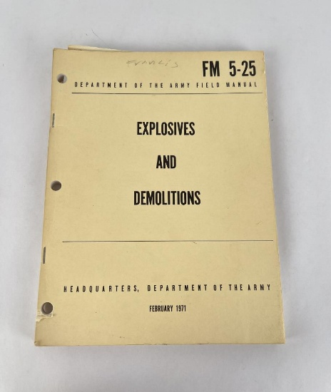 FM 5-25 Explosives And Demolitions