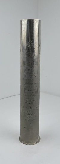 WW2 Trench Art Shell US GI Tour Souvenir