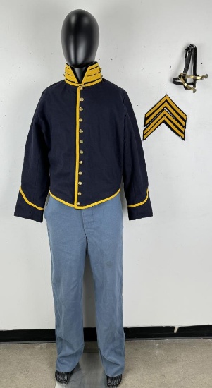 Civil War Cavalry Reenactor Uniform Set
