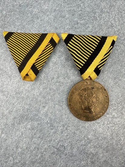 Austria Hungary War Medal 1873