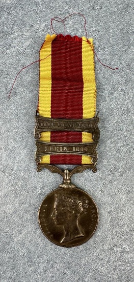Named Second China War Medal