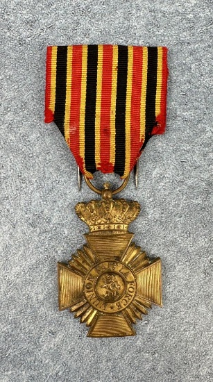 WW2 Belgium Military Decoration Merit Medal