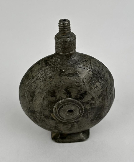 Antique Romania Transylvania Pewter Flask