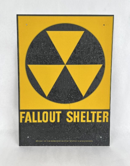 US Department of Defense Fallout Shelter Sign