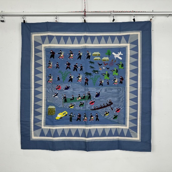 Vietnam War Hmong Story Cloth Textile