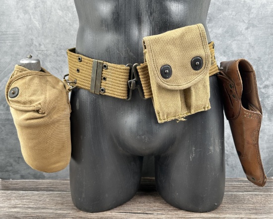 WWI WW1 Correct Mills Colt 1911 Pistol Belt