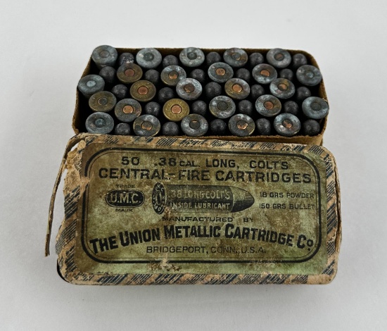 Union Metallic Cartridge .38 Long Pistol Ammo