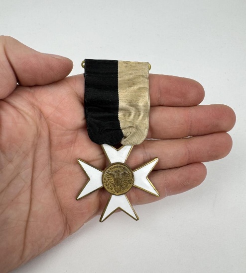 Masonic Templar Enamel Medal