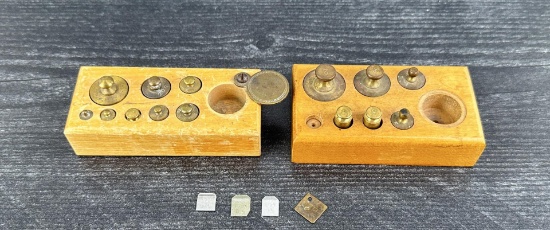 Gold Assayers Scale Weight Sets